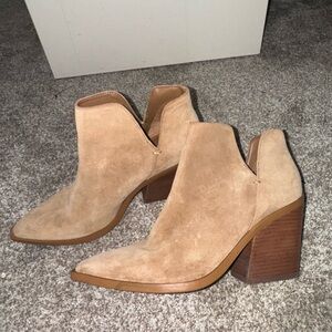 Tan Suede Ankle Boots
